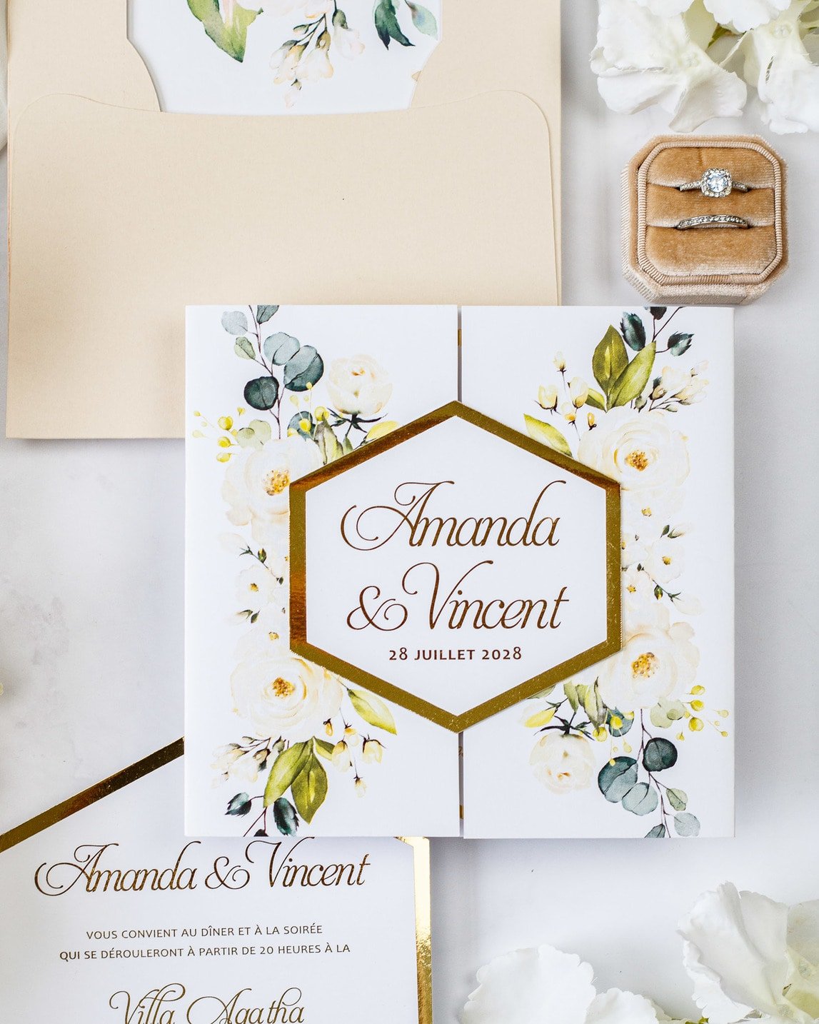 Anthea - Échantillon - Faire - part - Luxe Carterie Studio