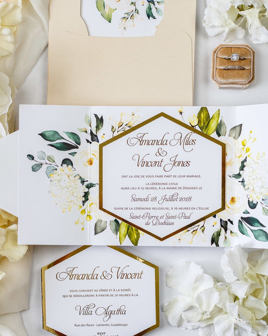 Anthea - Échantillon - Faire - part - Luxe Carterie Studio