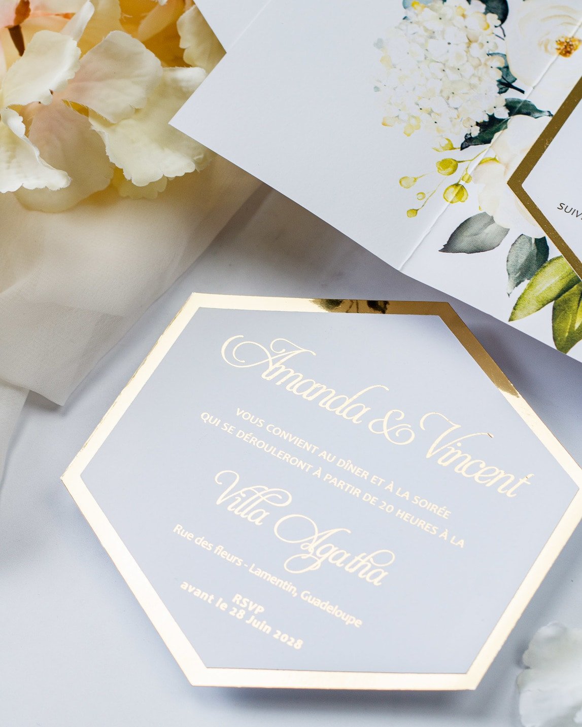 Anthea - Échantillon - Faire - part - Luxe Carterie Studio