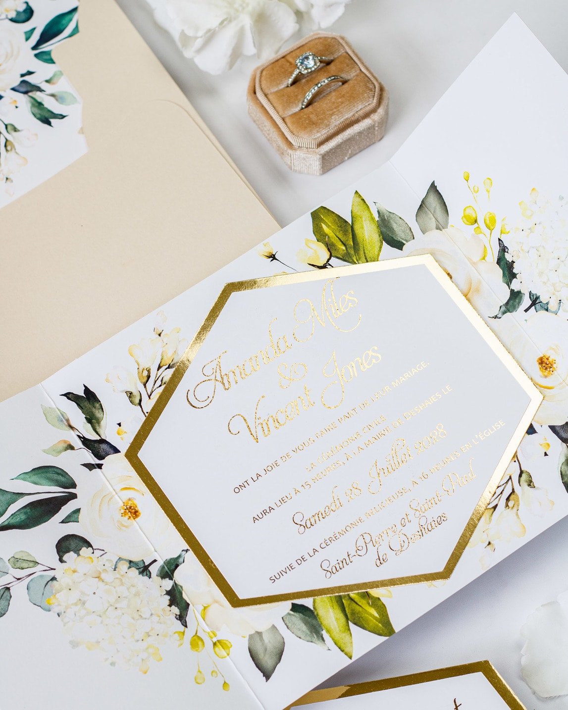 Anthea - Échantillon - Faire - part - Luxe Carterie Studio
