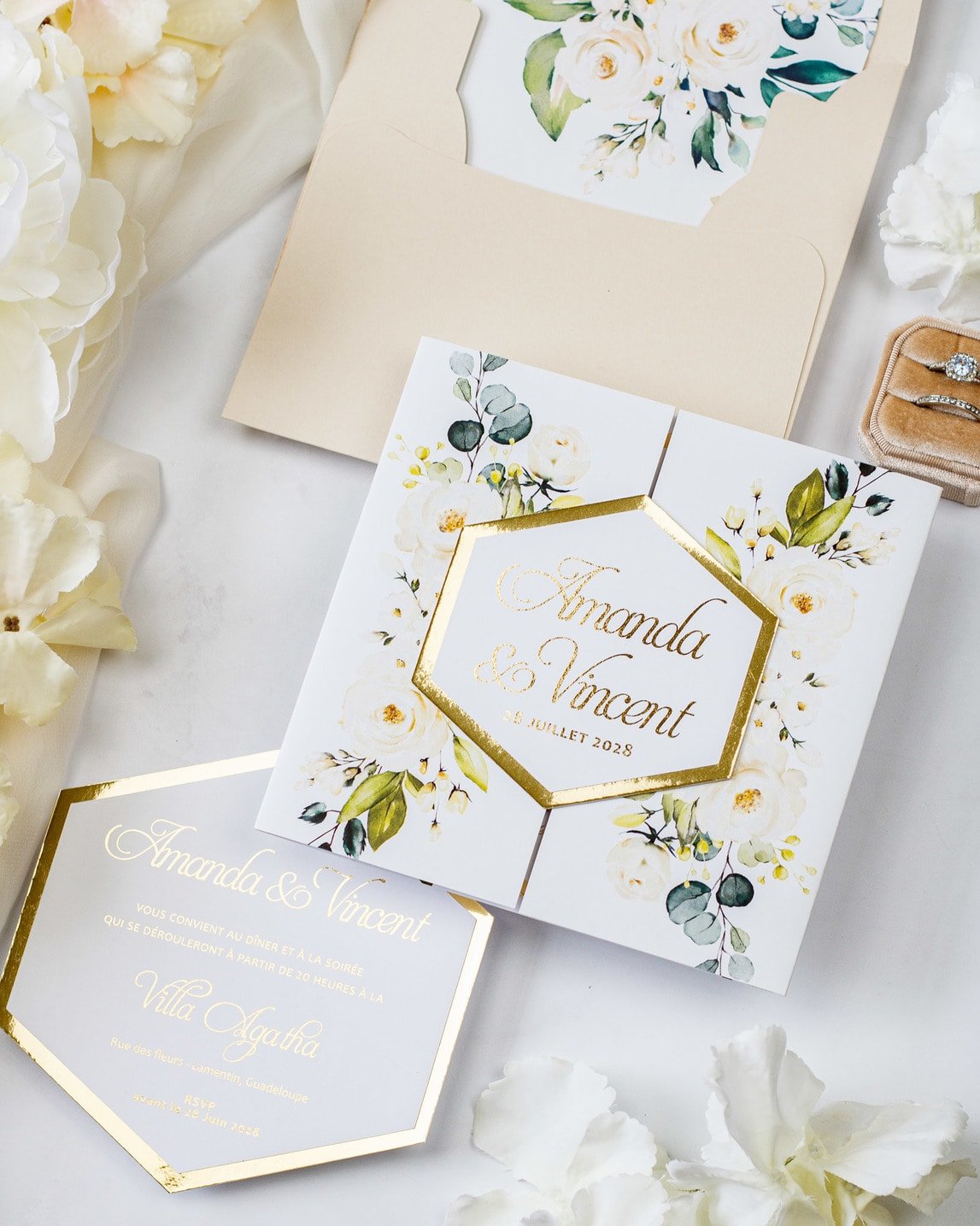 Anthea - Échantillon - Faire - part - Luxe Carterie Studio