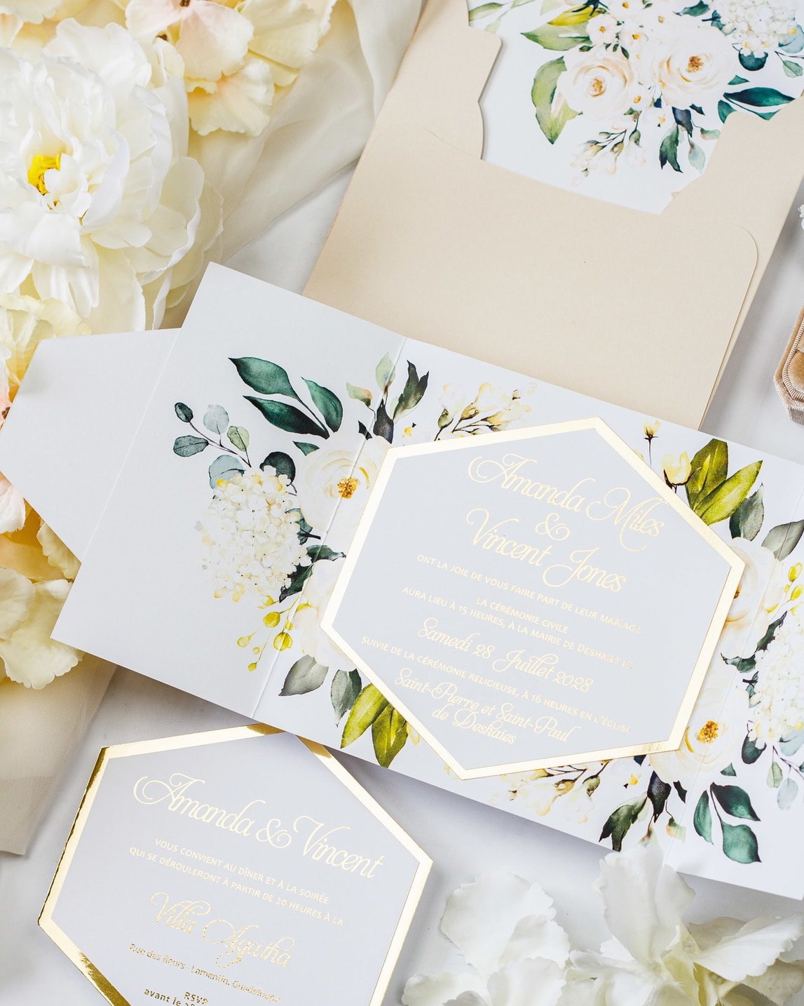 Anthea - Échantillon - Faire - part - Luxe Carterie Studio