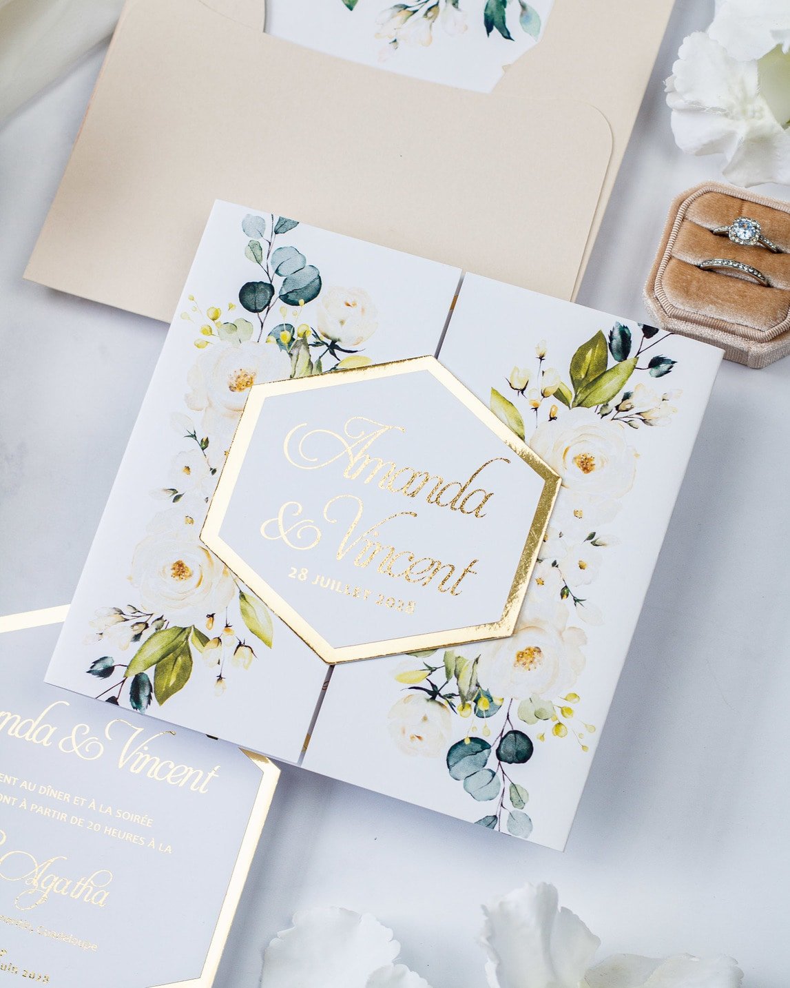 Anthea - Échantillon - Faire - part - Luxe Carterie Studio
