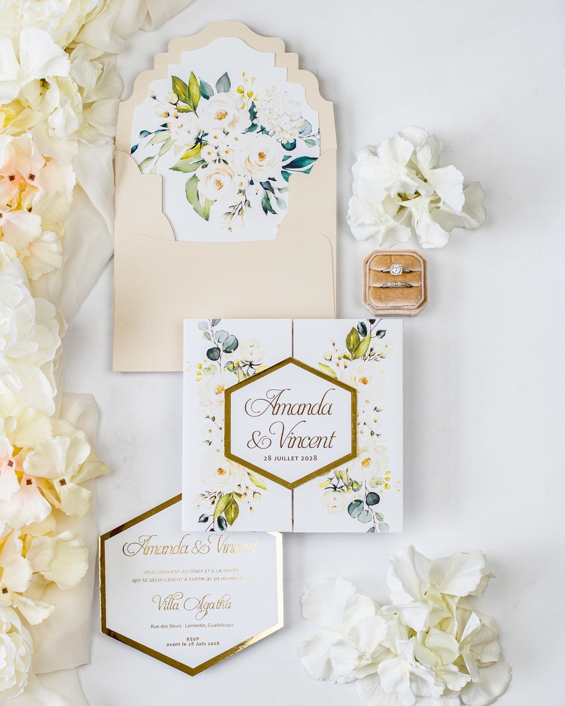 Anthea - Échantillon - Faire - part - Luxe Carterie Studio