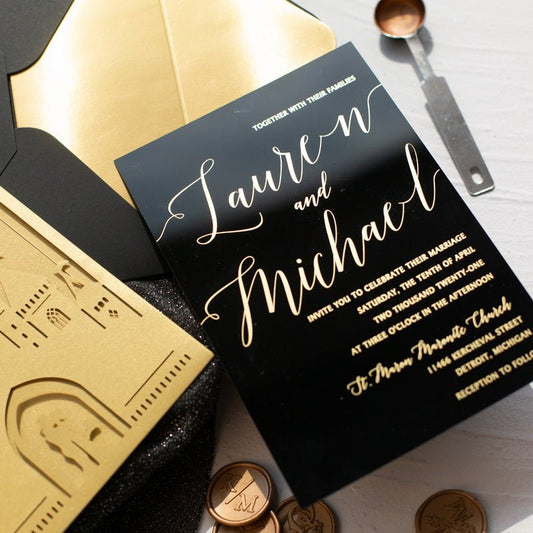 Anya - Faire - part - Faire - part seul - Sans enveloppe - Luxe Carterie Studio