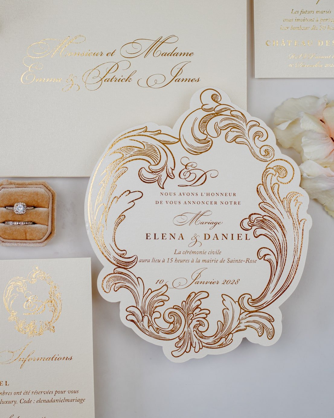 Arly - Échantillon - Faire - part - Luxe Carterie Studio
