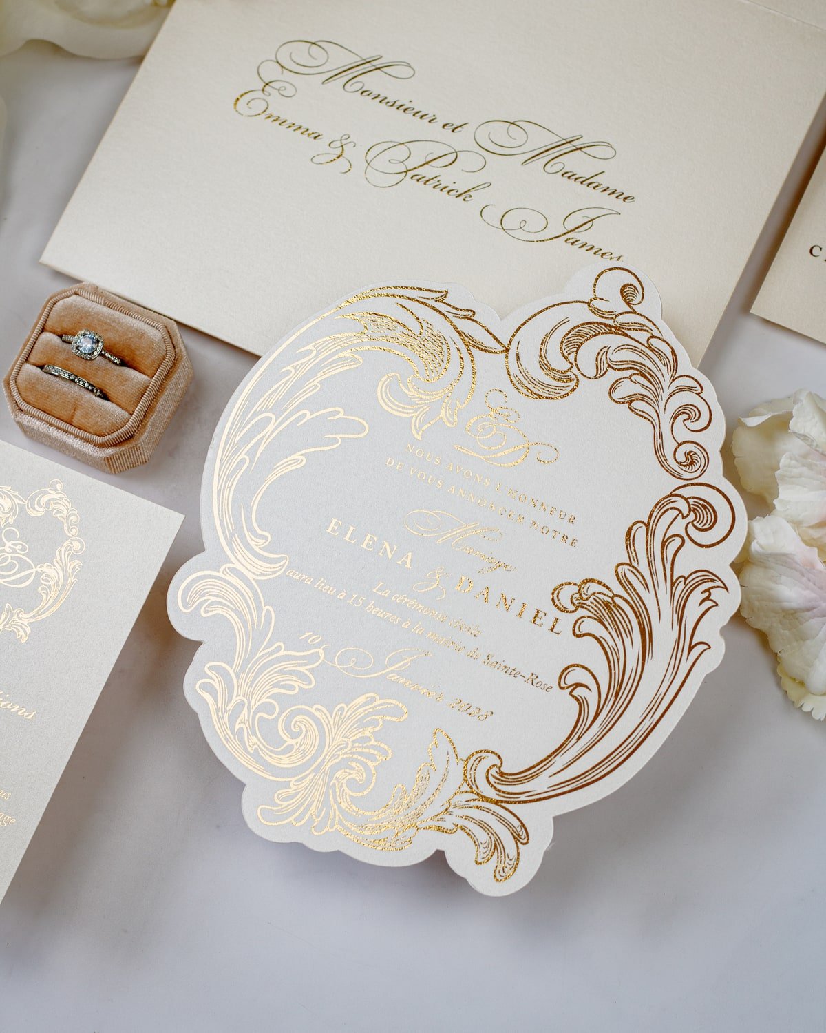 Arly - Échantillon - Faire - part - Luxe Carterie Studio