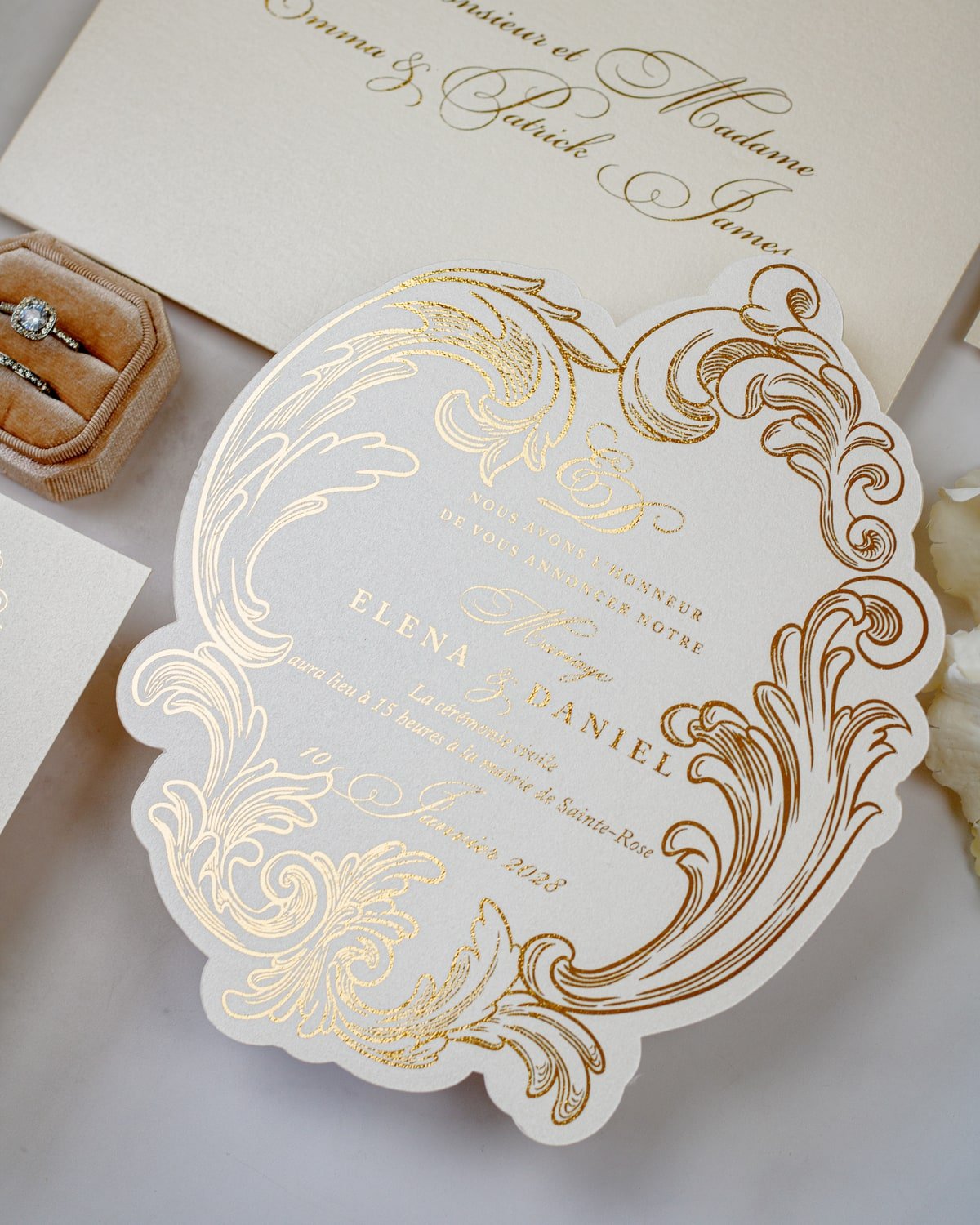 Arly - Échantillon - Faire - part - Luxe Carterie Studio