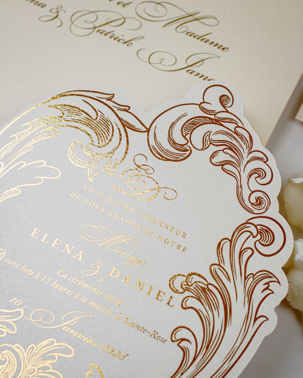 Arly - Échantillon - Faire - part - Luxe Carterie Studio