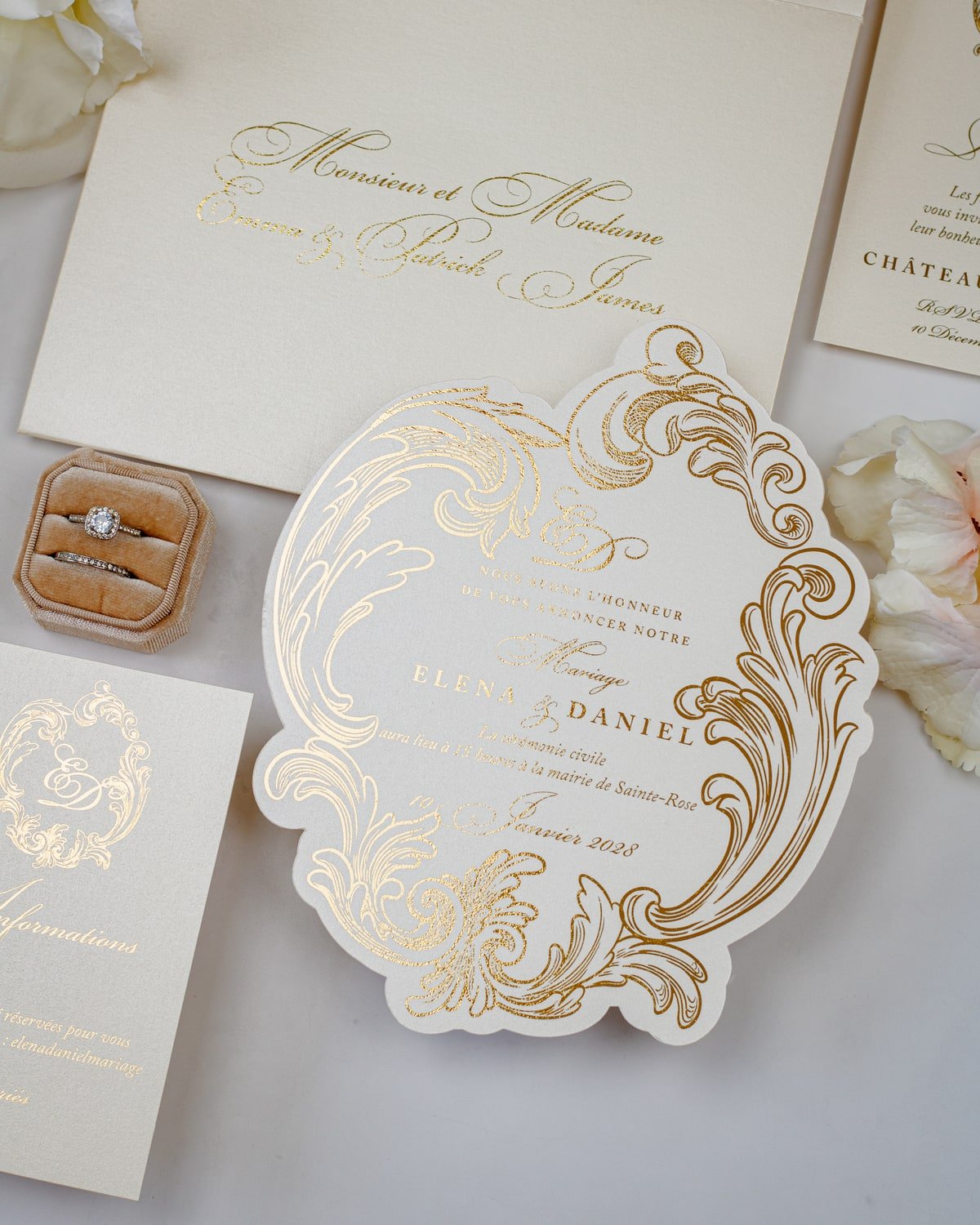 Arly - Échantillon - Faire - part - Luxe Carterie Studio