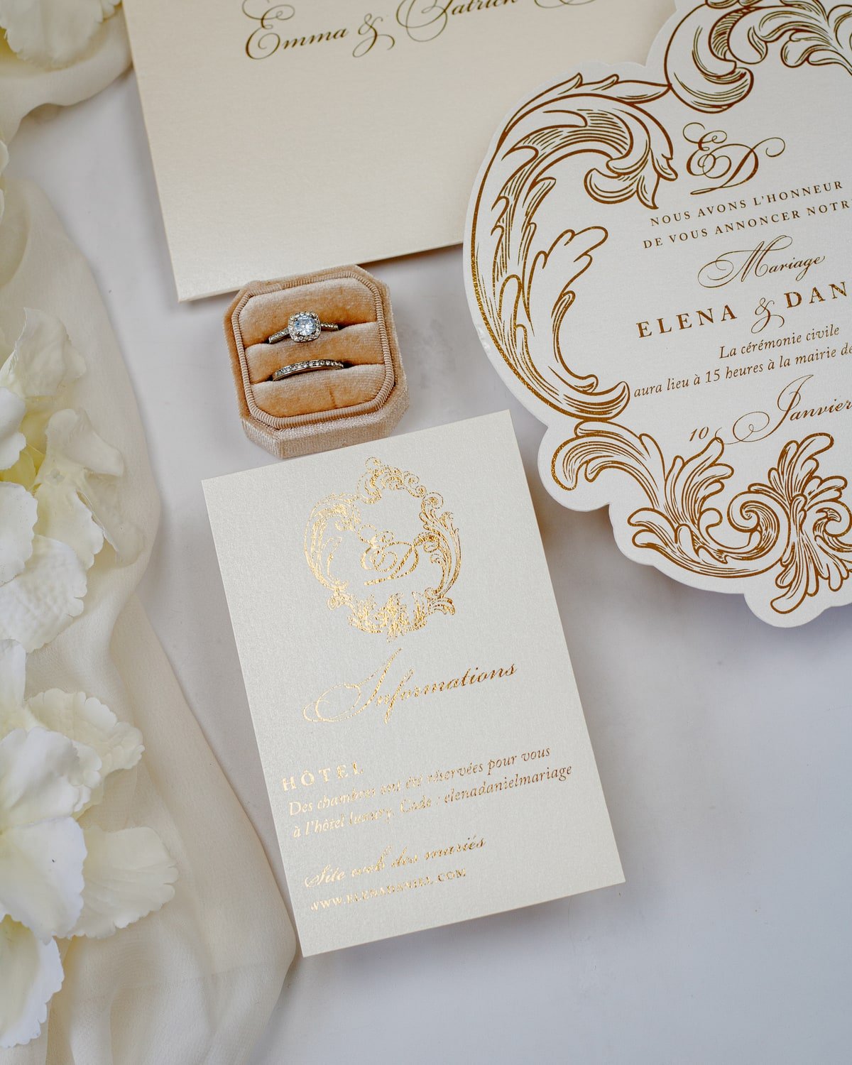 Arly - Échantillon - Faire - part - Luxe Carterie Studio