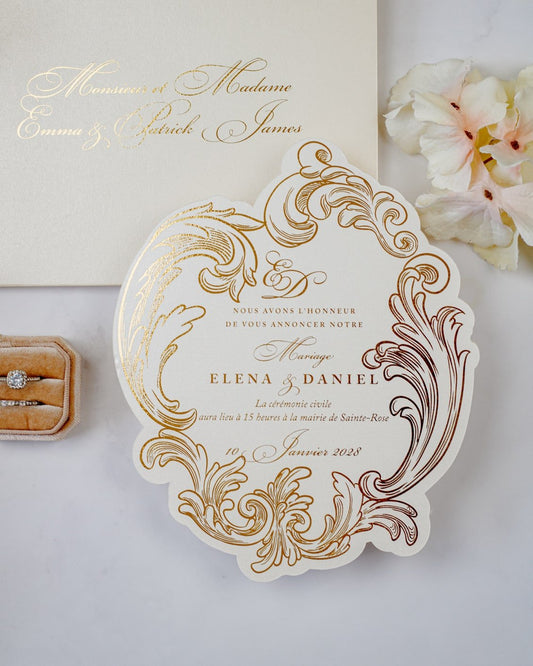 Arly - Échantillon - Faire - part - Luxe Carterie Studio