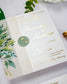 "Arum" - Faire-part de mariage fleuris élégant et romantique avec dorure or et wax seal – Wedding stationery - Création Luxe Carterie Studio
