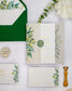 "Arum" - Faire-part de mariage fleuris élégant et romantique avec dorure or et wax seal – Wedding stationery - Création Luxe Carterie Studio