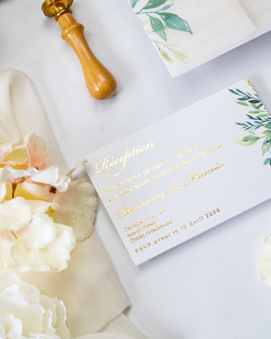 Arum - Échantillon - Faire - part - Luxe Carterie Studio