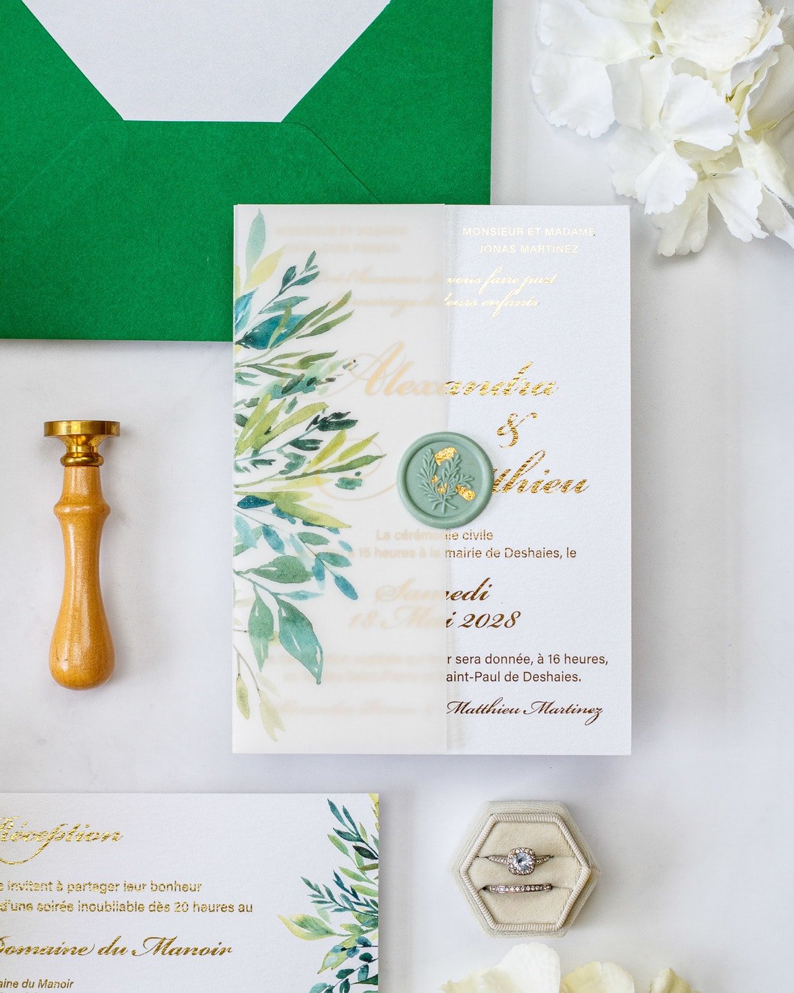 Arum - Échantillon - Faire - part - Luxe Carterie Studio