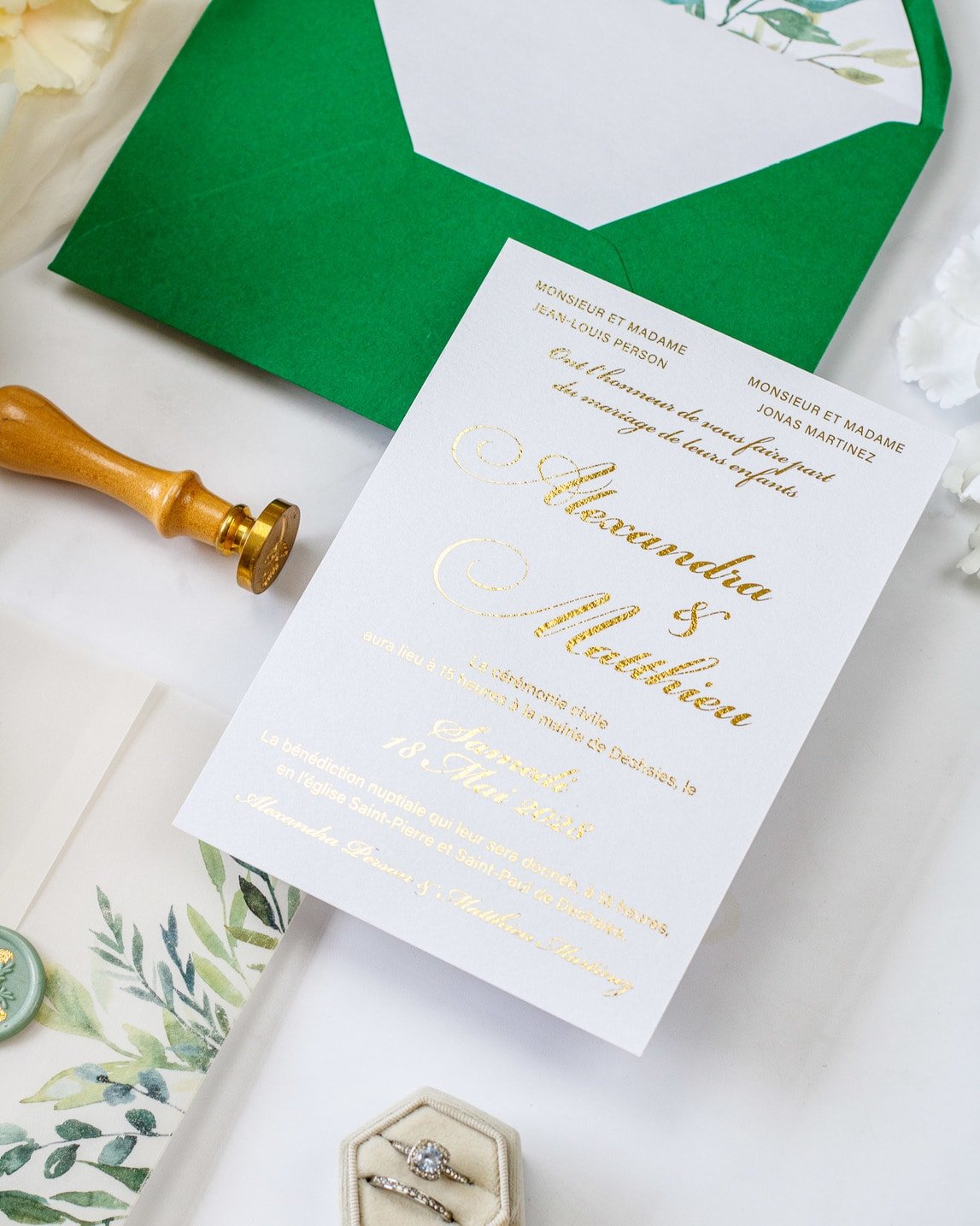 Arum - Échantillon - Faire - part - Luxe Carterie Studio