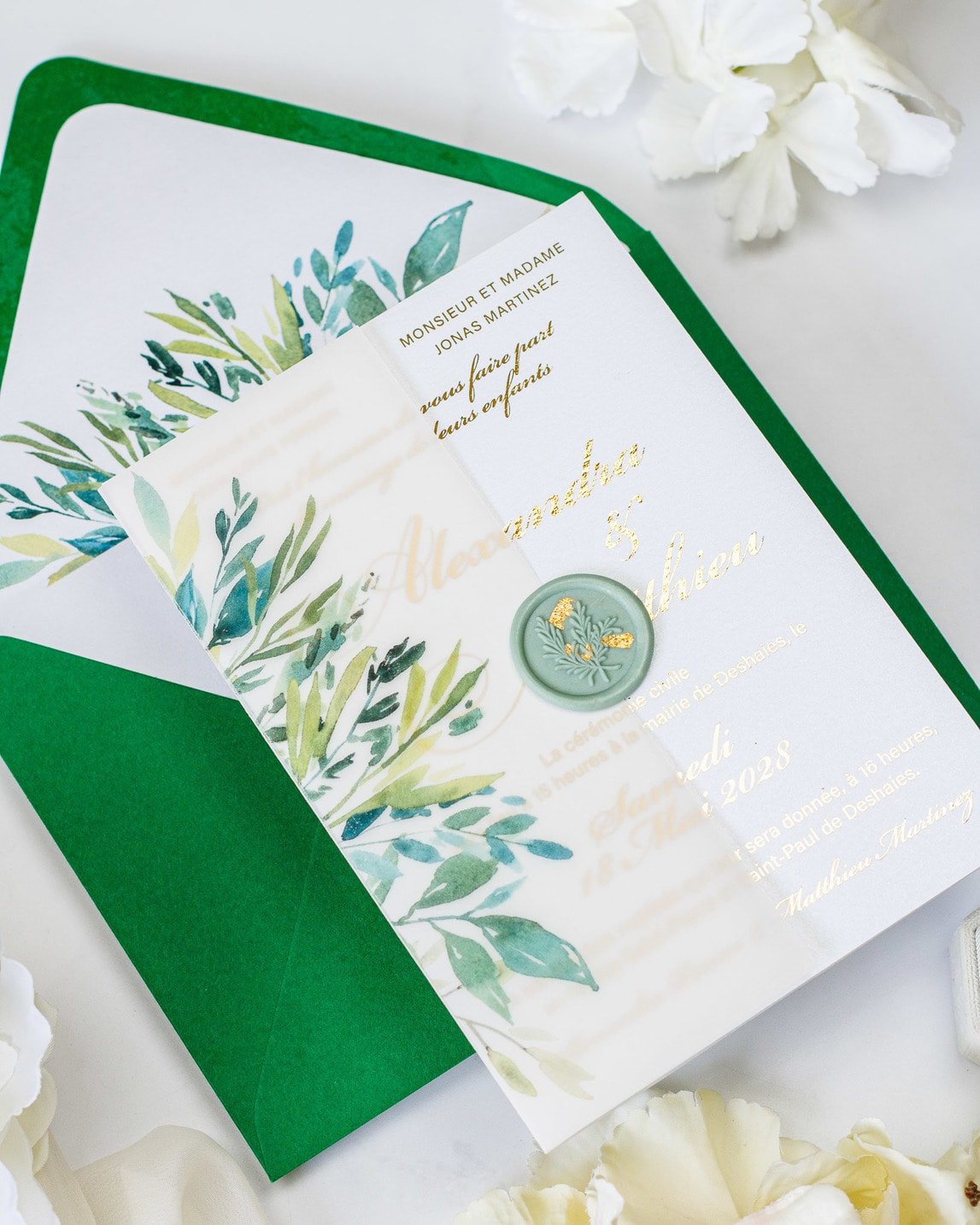 Arum - Échantillon - Faire - part - Luxe Carterie Studio