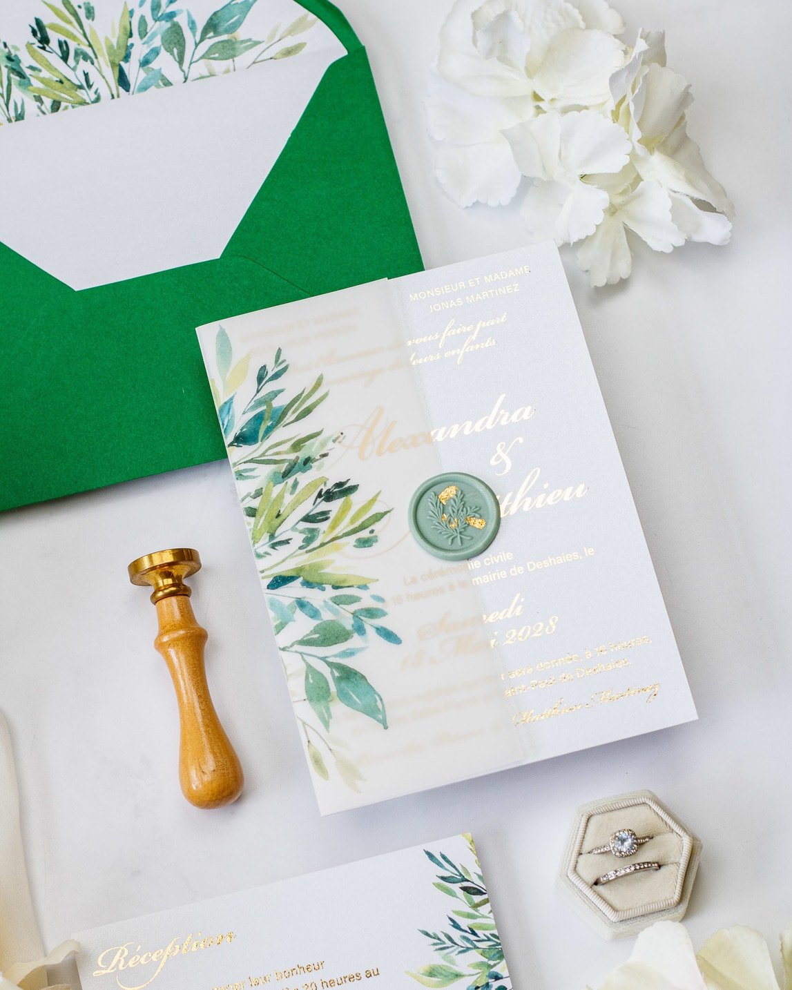 Arum - Échantillon - Faire - part - Luxe Carterie Studio