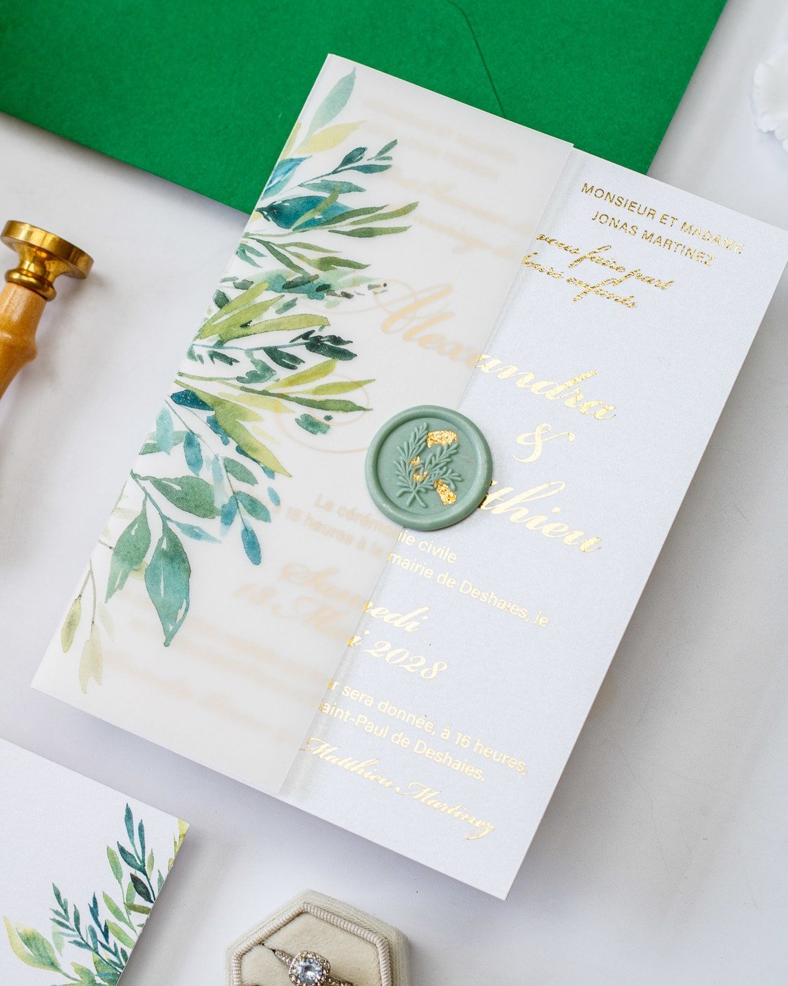 Arum - Échantillon - Faire - part - Luxe Carterie Studio