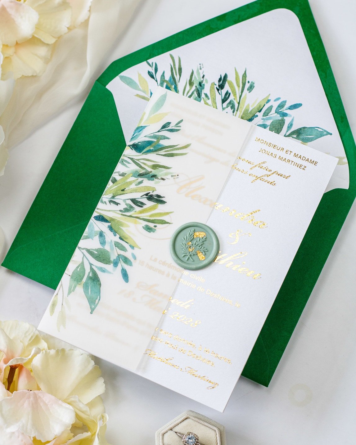 Arum - Échantillon - Faire - part - Luxe Carterie Studio