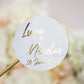 Aura - Sticker (lot de 15) - Stickers étiquettes - 4 cm - Lot de 15 - Luxe Carterie Studio