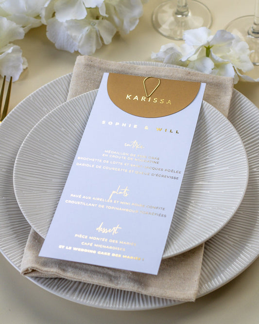 Ava - menu & marque - place - Menu - Luxe Carterie Studio