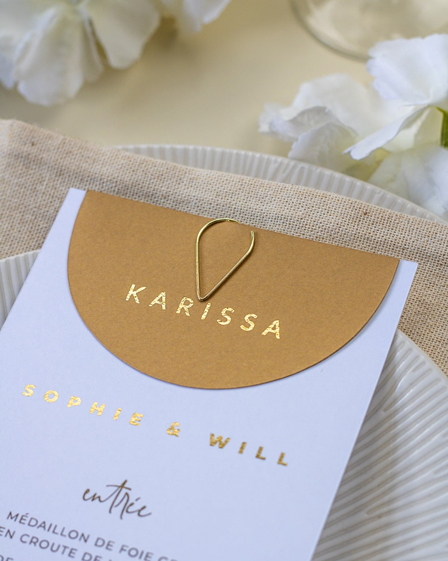 Ava - menu & marque - place - Menu - Luxe Carterie Studio