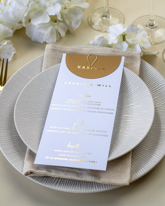 Ava - menu & marque - place - Menu - Luxe Carterie Studio