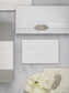 "Azalée" - Faire-part de mariage luxueux, chic et élégant avec dorure argent – Wedding stationery - Création Luxe Carterie Studio