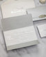 "Azalée" - Faire-part de mariage luxueux, chic et élégant avec dorure argent – Wedding stationery - Création Luxe Carterie Studio