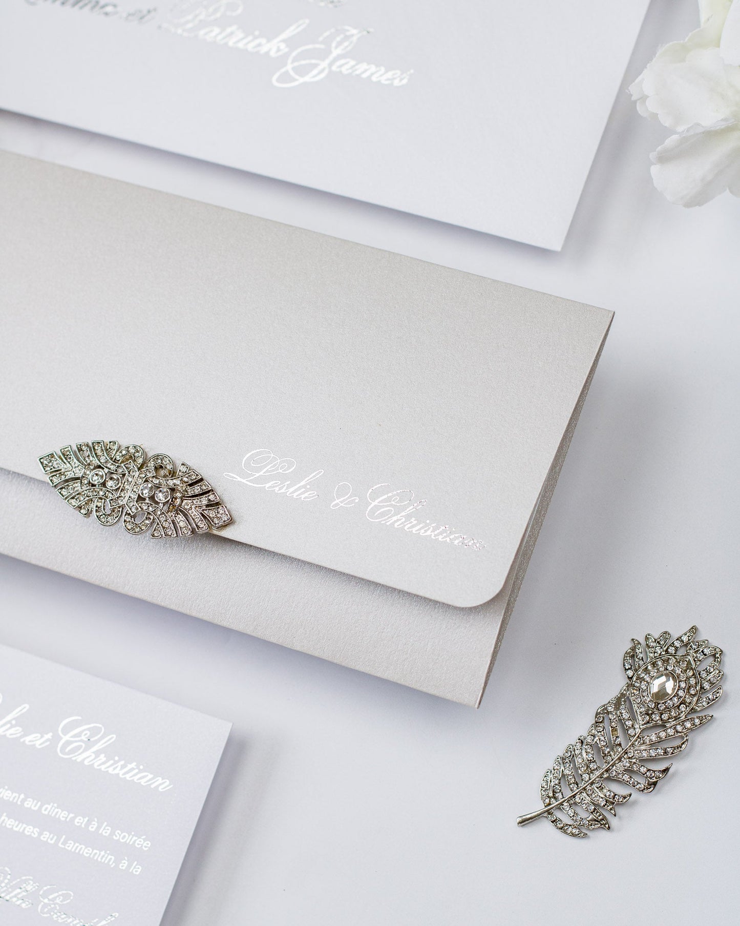 Azalée - Échantillon - Faire - part - Luxe Carterie Studio