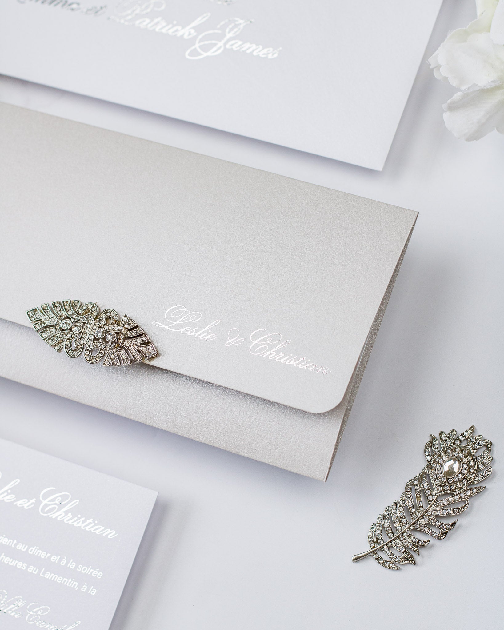 Azalée - Échantillon - Faire - part - Luxe Carterie Studio