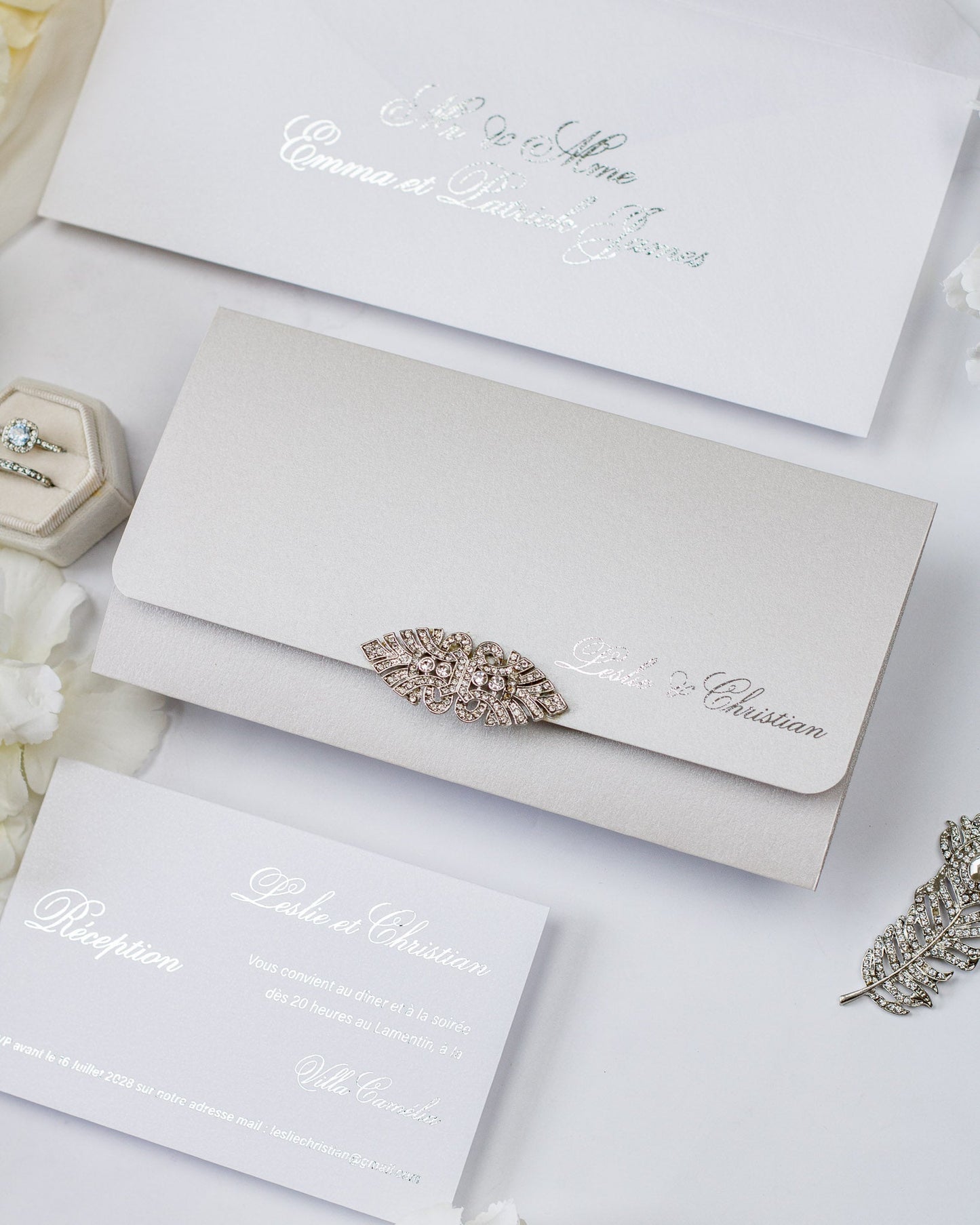 Azalée - Échantillon - Faire - part - Luxe Carterie Studio