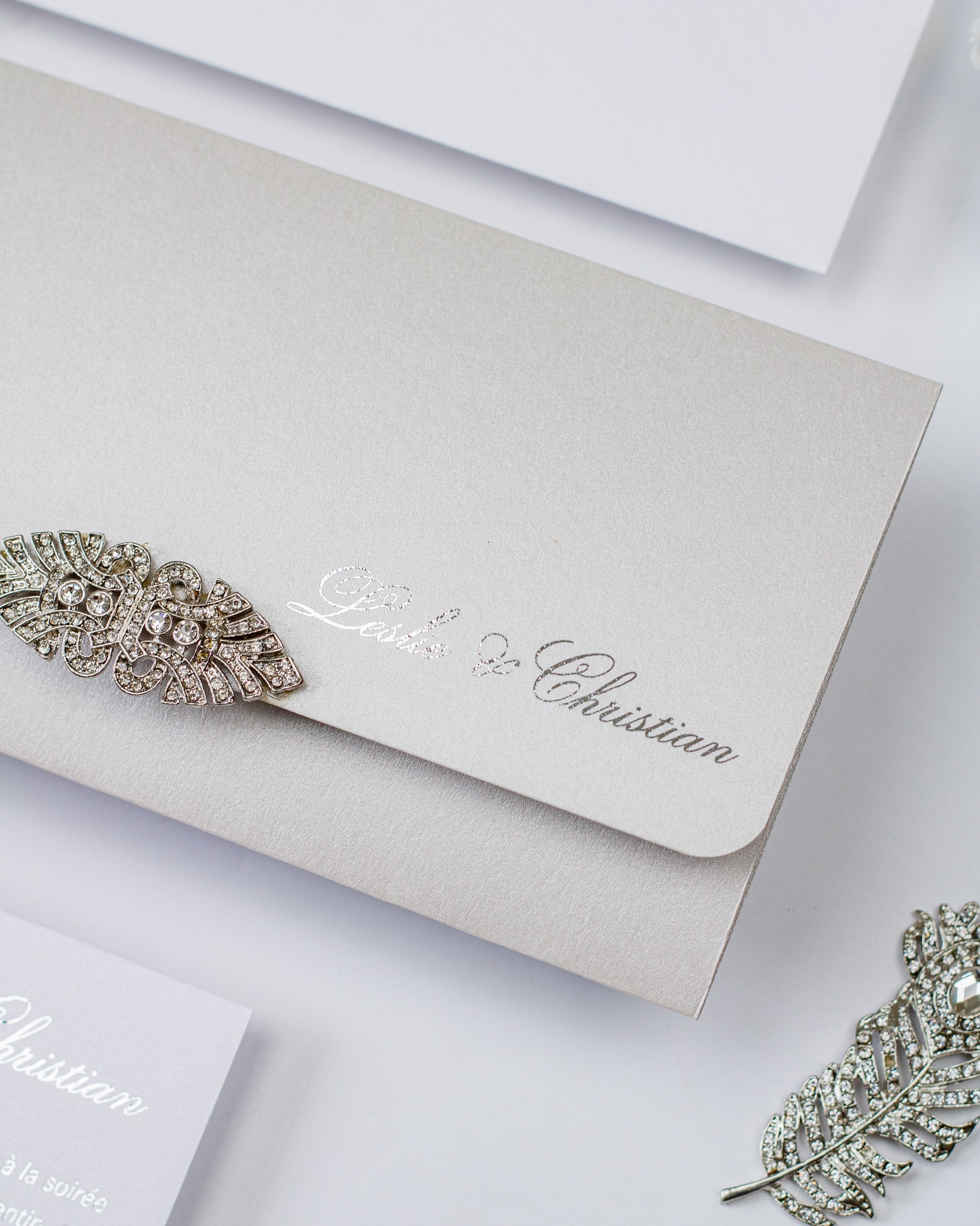 Azalée - Échantillon - Faire - part - Luxe Carterie Studio