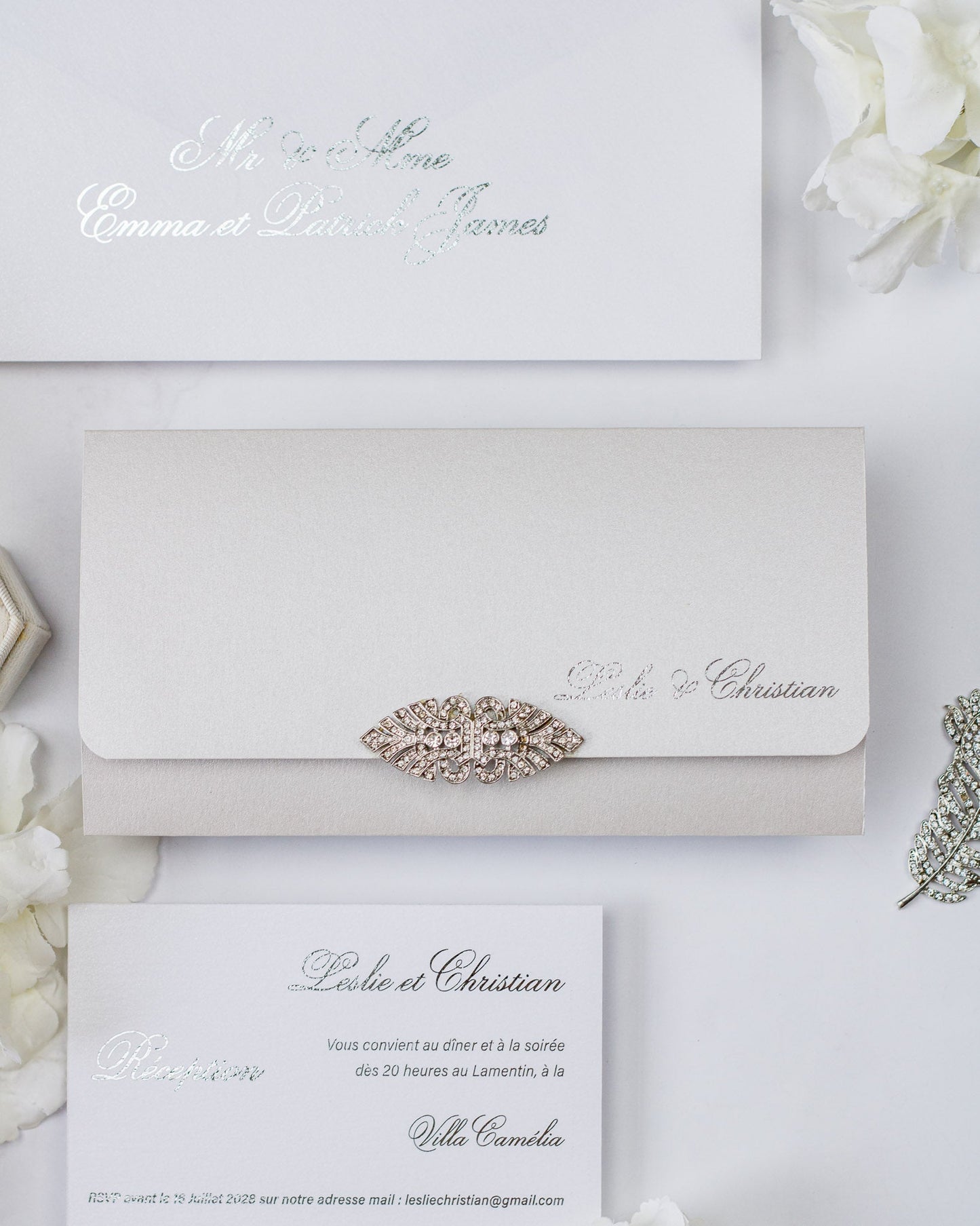 Azalée - Échantillon - Faire - part - Luxe Carterie Studio