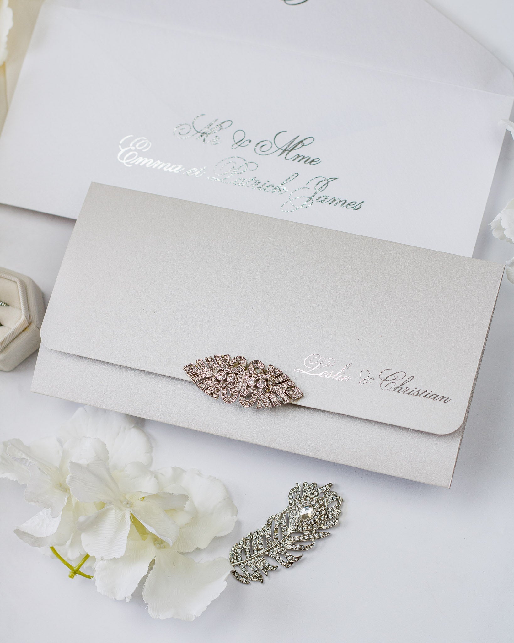 Azalée - Échantillon - Faire - part - Luxe Carterie Studio