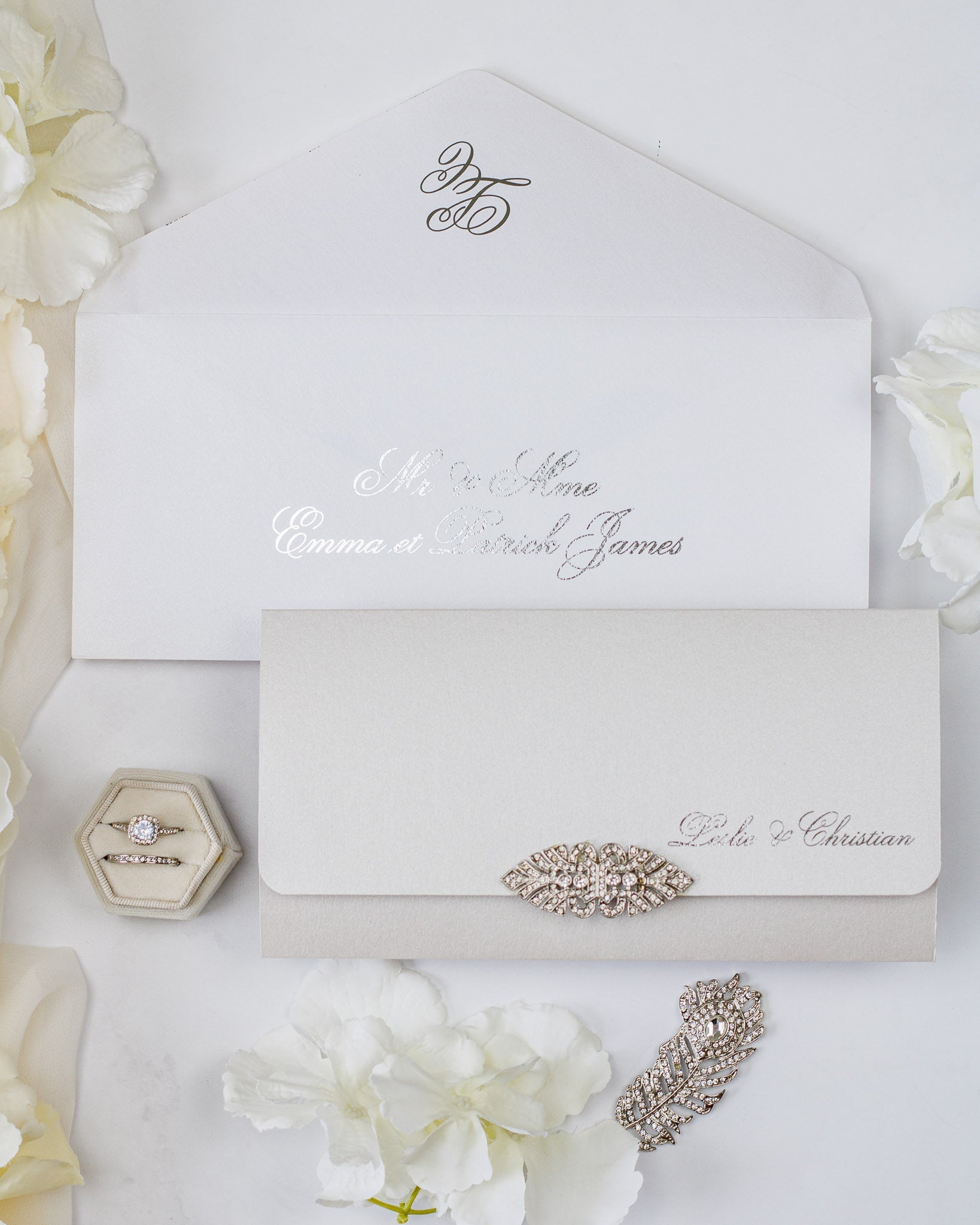 Azalée - Échantillon - Faire - part - Luxe Carterie Studio