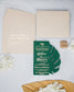 "Bali" - Faire-part de mariage thème tropical, chic et élégant avec dorure or – Wedding stationery - Création Luxe Carterie Studio