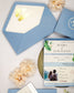 "Baya - Passeport" - Faire-part de mariage passeport, wedding destination, chic, original et romantique avec dorure or - Création Luxe Carterie Studio