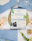"Baya - Passeport" - Faire-part de mariage passeport, wedding destination, chic, original et romantique avec dorure or - Création Luxe Carterie Studio