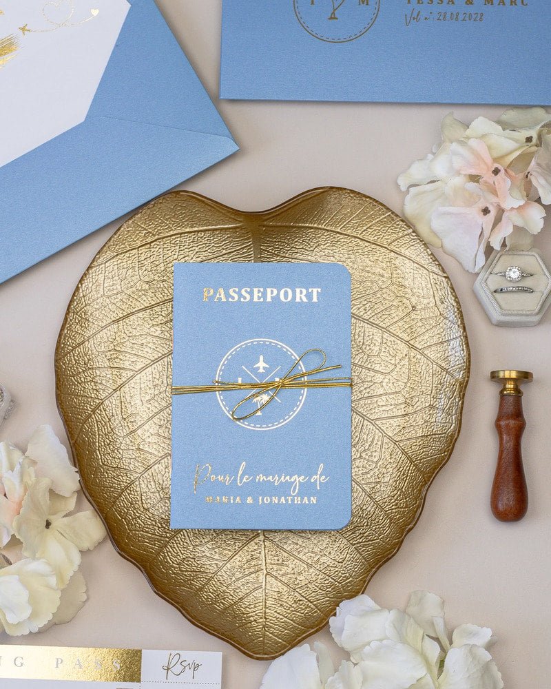 Baya - Passeport - Faire - part - Sans pochette - Aucune enveloppe - Luxe Carterie Studio