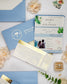 "Baya - Passeport" - Faire-part de mariage passeport, wedding destination, chic, original et romantique avec dorure or - Création Luxe Carterie Studio