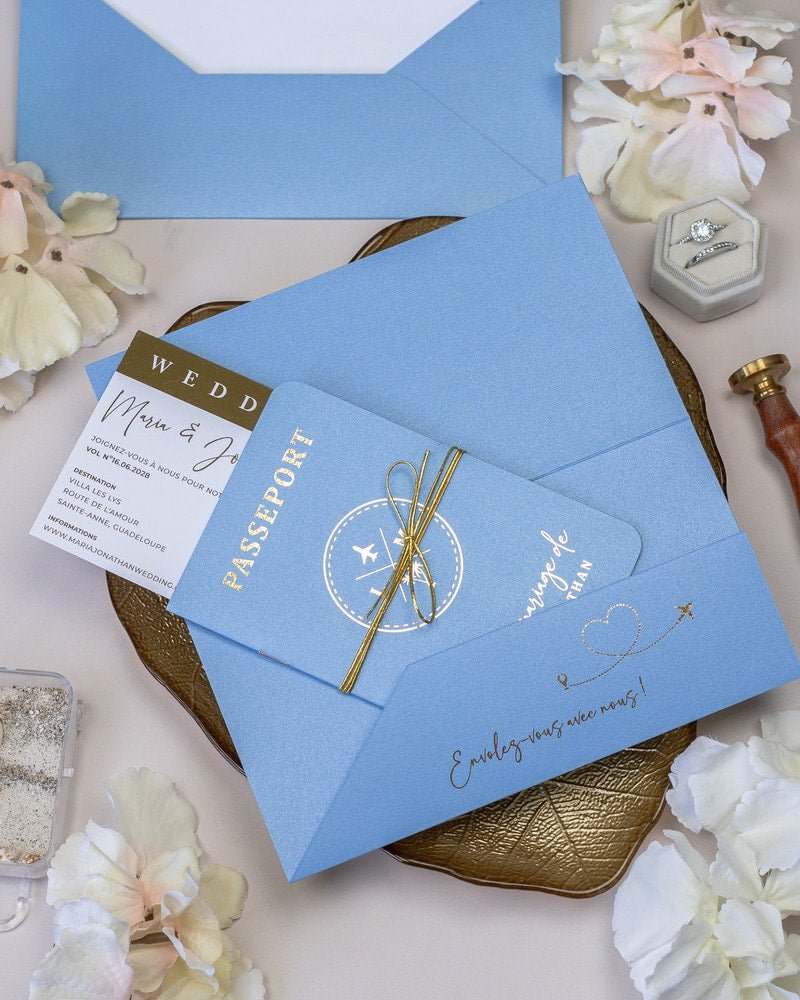 Baya - Passeport - Échantillon - Faire - part - Luxe Carterie Studio