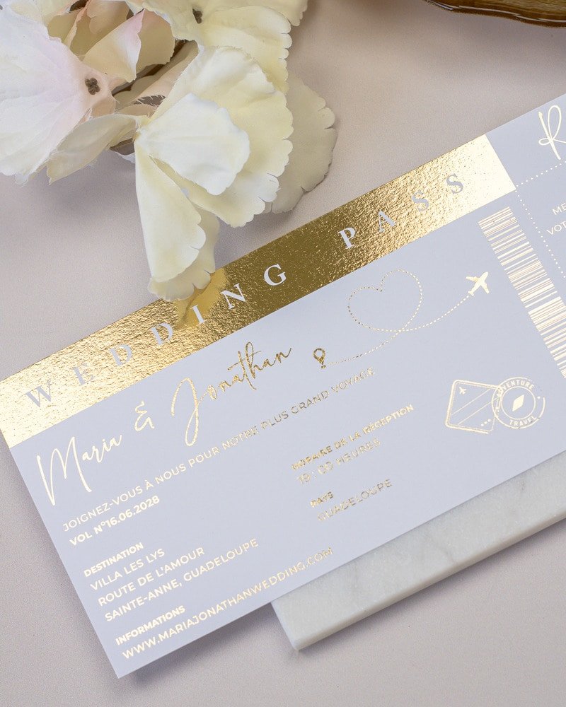Baya - Passeport - Échantillon - Faire - part - Luxe Carterie Studio