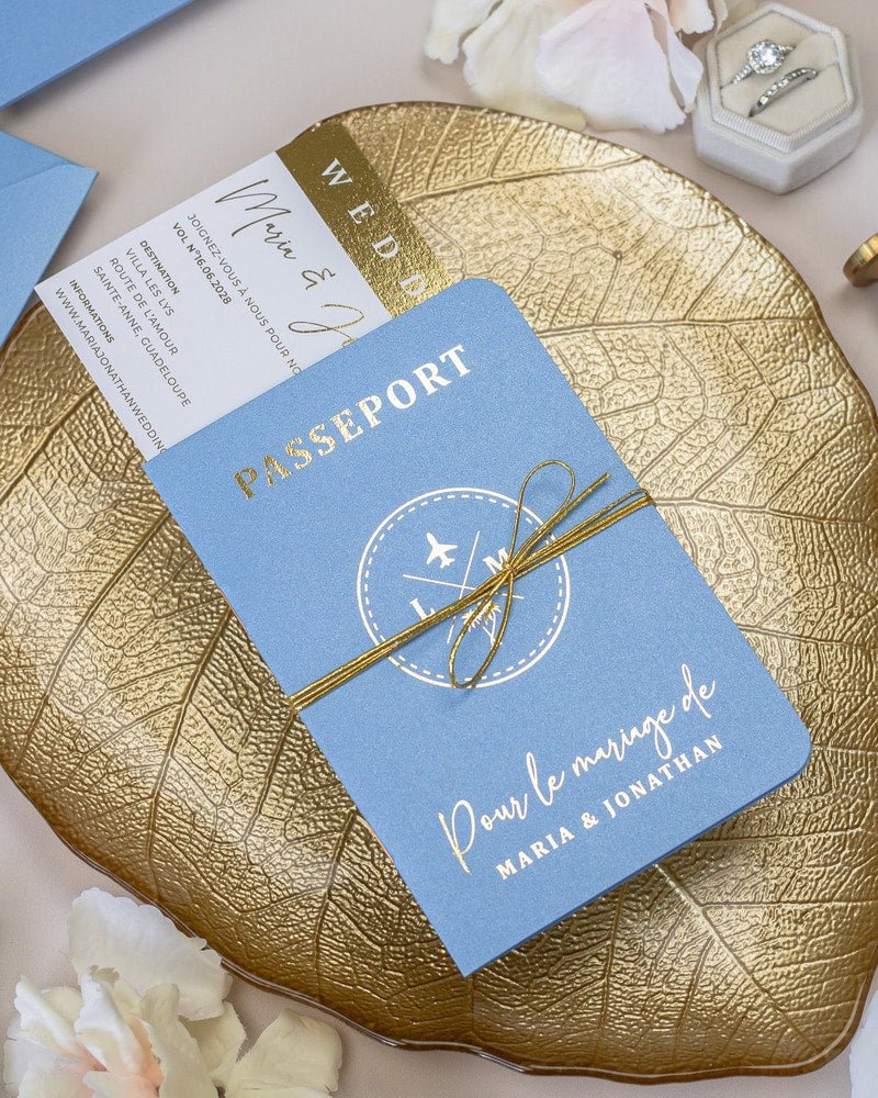 Baya - Passeport - Échantillon - Faire - part - Luxe Carterie Studio