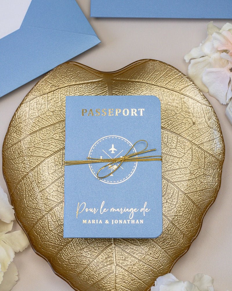 Baya - Passeport - Échantillon - Faire - part - Luxe Carterie Studio
