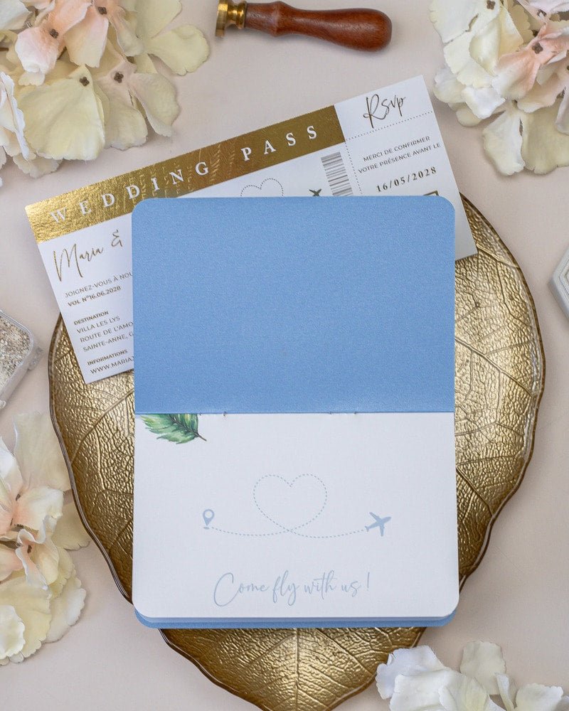Baya - Passeport - Échantillon - Faire - part - Luxe Carterie Studio