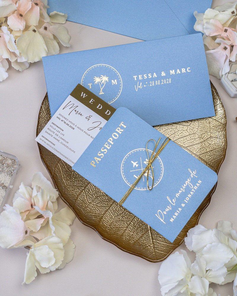 Baya - Passeport - Échantillon - Faire - part - Luxe Carterie Studio