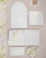 "Bleuet" - Faire-part de mariage chic, élégant et romantique avec dorure or - Wedding stationery - Création Luxe Carterie Studio